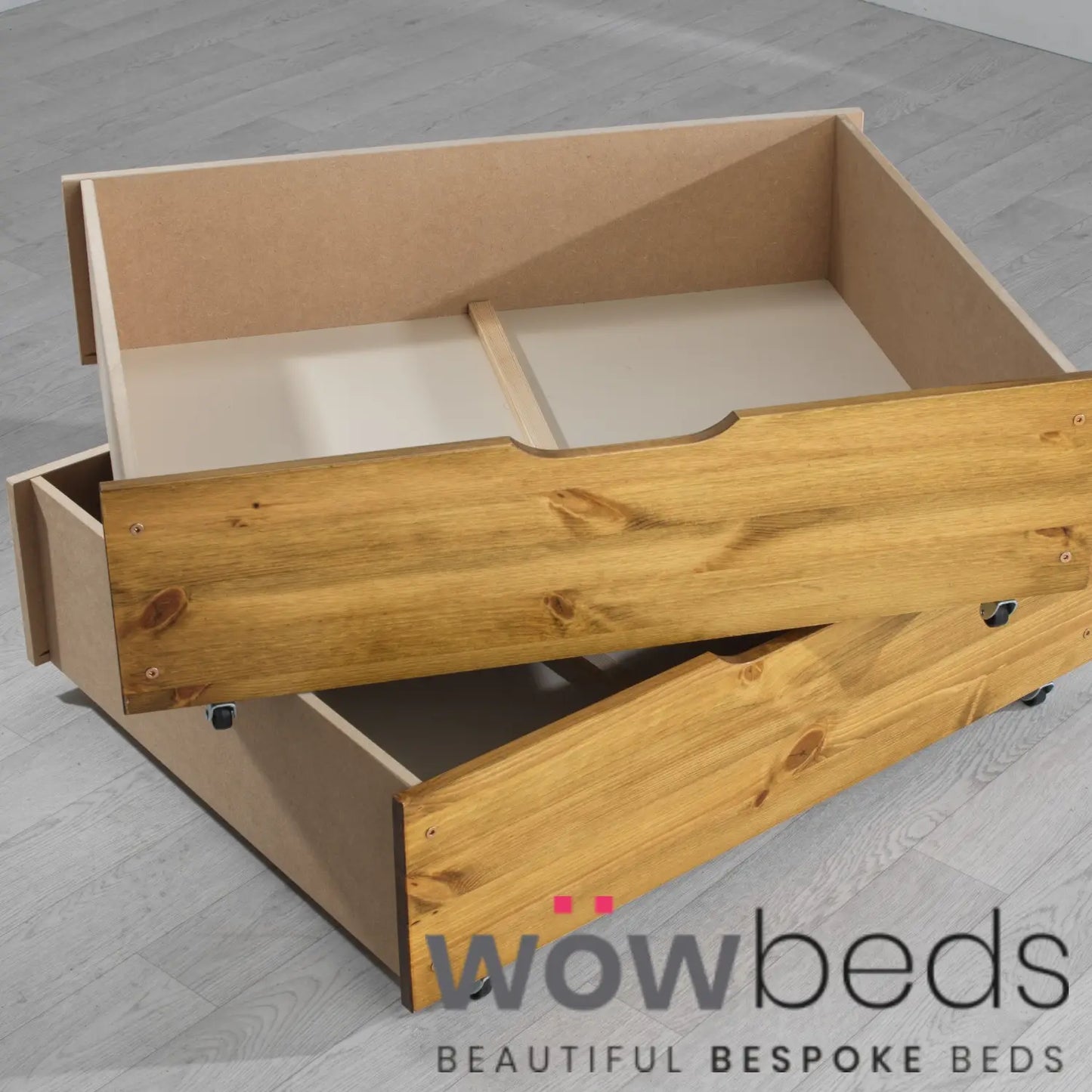 Pine Underbed Drawers